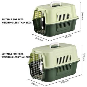 Havayolu onaylı 2 kapılı üst-yük sert taraflı köpekler kediler küçük ve orta köpekler kediler için ayrılabilir tekerlekler ile Pet seyahat taşıyıcısı - Product Image 1