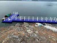 Vente en gros HDPE plastique et anti-uv ponton flotteurs et quai de bateau flottant pour passerelle et quai de jet ski