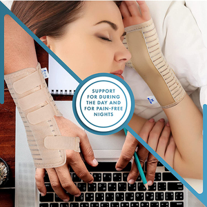 Tutore di supporto per il polso traspirante-ideale per tendinite allevia il dolore da Tunnel carpale, fratture, distorsioni e dolori articolari - Product Image 4