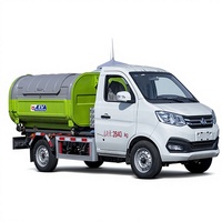 Camions à benne basculante manuels 4x2 électriques Changan, camions à ordures à pompe détachable, stations mobiles, vente directe d'usine à bas prix