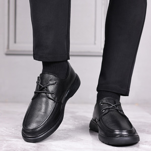 Zapatos de Cuero Negros con Cordones para Hombre 2026, Zapatos de Cuero Formales y Casuales para Hombre - Product Image 1