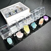 Vente en gros de cristaux naturels de haute qualité, boîte de spécimens minéraux de matériaux mixtes pour la décoration de la maison