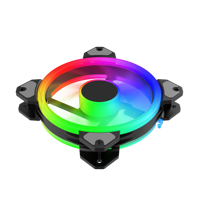 Casing kipas pendingin udara Argb Rgb, sarung HP logo kustom Dc 5v 12v 24v 120mm 3pin 4pin Pwm komputer Pc untuk Desktop game