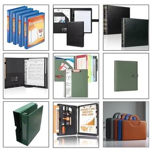 Tùy Chỉnh Trình Diễn Vòng Chất Kết Dính Nhựa Thư Mục 1 ''Văn Phòng Trường Màu Xanh 1-Inch Vòng 3 Vòng Chất Kết Dính Với 2 Nội Thất Túi - Product Image 2