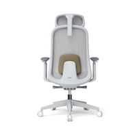 Chaise de bureau pivotante en maille respirante avec accoudoirs 4D, chaise de conférence moderne pour personnel