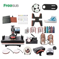 Freesub mise à niveau machine d'impression de t-shirt machine de presse à chaud de t-shirt pour t-shirt tasse chapeau casquette stylo chaussure de football