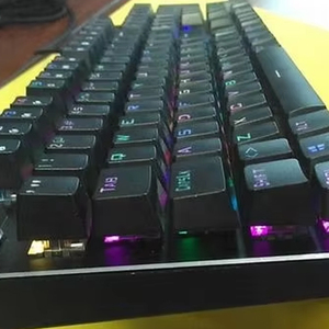 Новейшая Проводная RGB подсветка Механическая игровая клавиатура красный переключатель 107 клавиши со светодиодной подсветкой механическая клавиатура геймера - Product Image 4