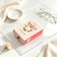 Boîte à tiroir en carton rigide écologique et recyclable de luxe, personnalisée, avec poignée en ruban de soie, design portable pour les fournitures pour animaux de compagnie et les vêtements