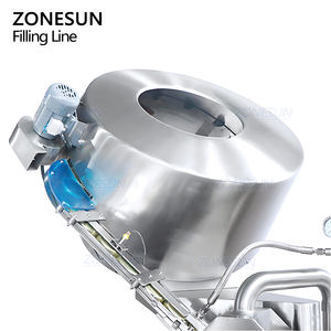 Línea de Producción ZONESUN ZS-FAL180V9 Automática con Bomba de Pistón Servo para Rellenar, Tapar y Etiquetar Frascos de Vidrio con Mermelada, Salsa o Pasta - Product Image 5