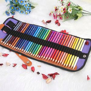 Lot de 36 crayons de couleur hexagonaux huileux pour adultes et étudiants en art, en bois, avec étui de rangement - Product Image 1