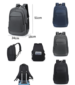 Minfeng Waterproof Lightweight Computer <b>Backpack</b> Double-Headed Zipper Design Multifunctional Oxford Polyester Casual <b>Laptop</b> - Product Image 2