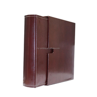 Carpeta de anillas de cuero, cuaderno de tapa dura, fabricante