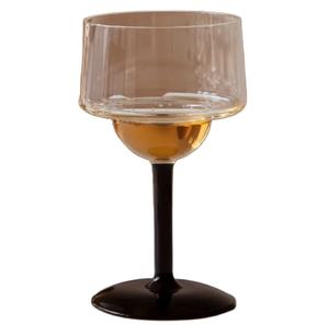 <span class=keywords><strong>Verre</strong></span> à <span class=keywords><strong>vin</strong></span> de luxe <span class=keywords><strong>noir</strong></span> personnalisé à pieds hauts résistant à la chaleur - Product Image 2