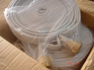 Produttore di cina doppia giacca poliestere pvc/pu line tela di tela antincendio tubo antincendio layflat ad alta pressione bianco/rosso nylon