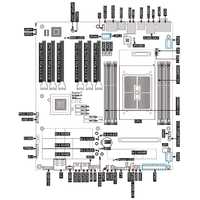 Carte mère de station de travail E-ATX MBD-M12SWA-TF avec un seul socket AMD SP3/sWRX8, prise en charge DDR4