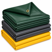 Bâche en PVC/PE avec protection UV, tissu plastique en feuille de taille standard pour couverture agricole/industrielle
