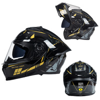 Casque de moto modulable certifié DOT avec Bluetooth, visière double, doublure en coton, pack cadeau, vente en gros, usine de casques de motocross