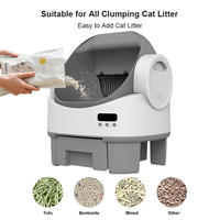 Caja de Arena Autolimpiable con Parte Superior Abierta, Caja de Arena Automática Grande para Múltiples Gatos con Sensores de Seguridad, Control por Aplicación, Inodoro Inteligente