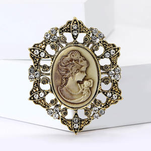 Broche Retro de Aleación Chapado en Oro para Mujer, Personalizado, a la Moda, para Bodas, Compromisos y Fiestas - Product Image 2