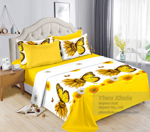 Juego de Ropa de Cama de 6 Piezas King Size, Serie 1800, Estampado, 1 Sábana Plana, 1 Sábana Ajustable, 4 Fundas de Almohada, Precio Económico al por Mayor - Product Image 3