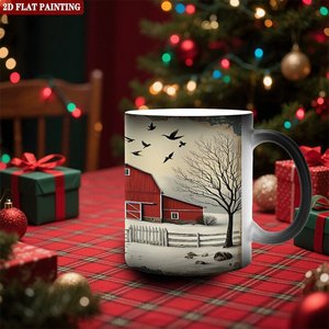 Mug à sublimation noir givré 11oz en céramique, tasse vierge DIY à changement de couleur - Product Image 2