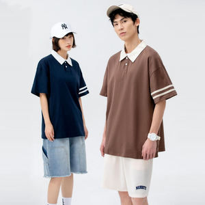Chemises polo décontractées en gros, unies et personnalisables avec broderie de logo, commande en gros, hommes, femmes, unisexe, prêtes à être expédiées - Product Image 2