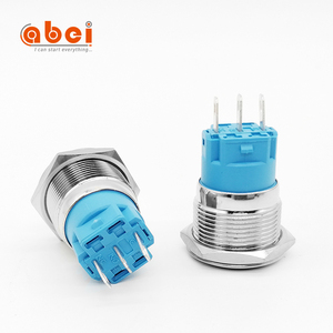 Zte ABEI — interrupteur plate en Nickel plaqué, bouton-poussoir imperméable, à verrouillage automatique, bouton-poussoir momentané, pour voiture, bateau, 19mm - Product Image 5