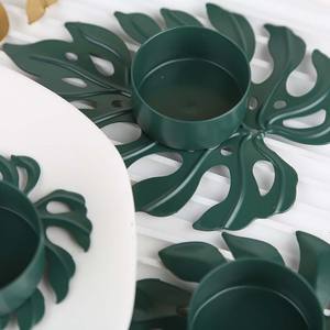 Metall Schildkröte Blattform Kerzenlicht Abendessen Requisiten Dekorative Tee licht Stand Kerzenhalter Metall Kerzenhalter - Product Image 3