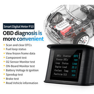 מד חדש obd2 מד הוד p10 מד מהירות המכונית דיגיטלית מכונית מעל מכשיר אלקטרוניקה אוטומטי אזעקת - Product Image 5