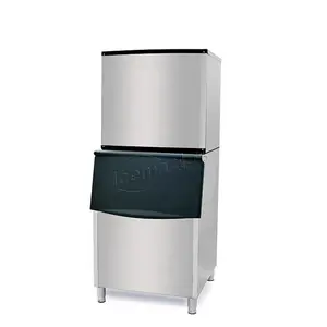 La máquina de hielo automática más vendida 158kg / 24H La popular máquina de hielo en cubos se utiliza en bares y restaurantes