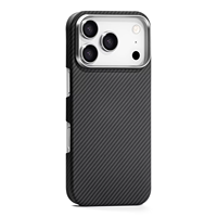 Étui en fibre d'aramide et carbone léger, antichoc, fin, avec chargement magnétique, style professionnel simple pour iPhone 17 16 15 14 Pro Max