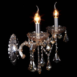 Brillant L1 L2 L3 Lumières Maria Theresa Applique <span class=keywords><strong>Luminaires</strong></span> Chambre Chevet Ambre Cristal Appliques Murales - Product Image 5