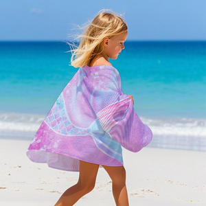Asciugamano <span class=keywords><strong>da</strong></span> bagno in microfibra per bambini con stampe di cartoni animati, ideale per dormitorio, pisolino, <span class=keywords><strong>spiaggia</strong></span> e ambienti climatizzati - Product Image 3