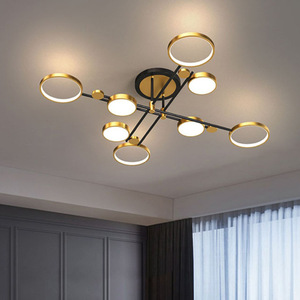 Iluminación de celo, luz led de techo de acrílico creativa moderna nórdica con control remoto para dormitorio - Product Image 1