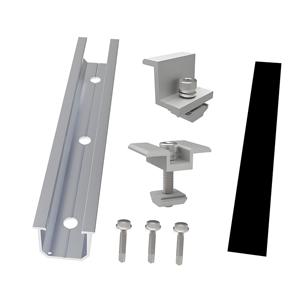 Support de montage pour panneaux solaires <span class=keywords><strong>sur</strong></span> toit métallique, mini <span class=keywords><strong>rail</strong></span> <span class=keywords><strong>solaire</strong></span> en aluminium pour système de <span class=keywords><strong>fixation</strong></span> <span class=keywords><strong>sur</strong></span> toit - Product Image 2