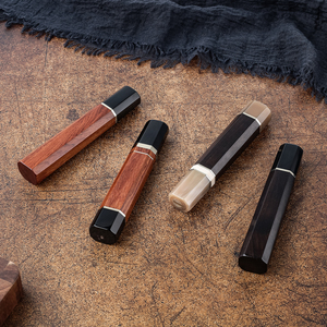 Tay cầm dao tự làm bằng gỗ mun và sừng trâu, tay cầm dao chất lượng cao bằng sừng trâu đen và gỗ sắt sa mạc - Product Image 3