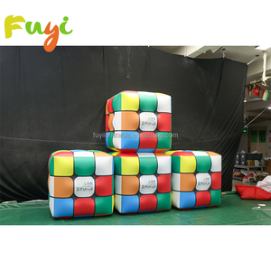 Décoration commerciale de taille personnalisée <span class=keywords><strong>ballon</strong></span> publicitaire géant Rubik's <span class=keywords><strong>Cube</strong></span> gonflable pour événement en plein air - Product Image 5