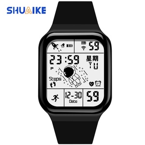 New Design Model <b>Digital</b> Sports Watch Multiple Color Square Fashion Ladies Watch Multifunctional Student <b>Clock</b> Watch - Product Image 1