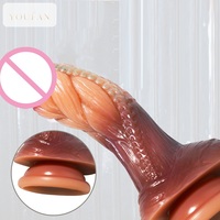 Dildo réaliste de forme irrégulière 100% imperméable, plug anal coloré, jouet sexuel F26, vente en gros OEM pour hommes et femmes