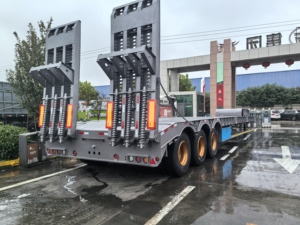 Semi-<span class=keywords><strong>remorque</strong></span> en acier à 3 essieux <span class=keywords><strong>de</strong></span> 12 m pour le transport minier avec une charge utile maximale <span class=keywords><strong>de</strong></span> 60 T, entretien facile - Product Image 4