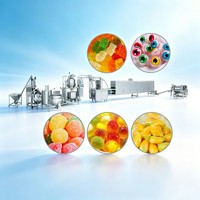 Hoge Efficiëntie 150-600kg/u Elektrische RVS Multi-vorm Nieuwe Type Commerciële Snoepvormmachine