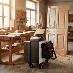 Machine de nettoyage laser pulsé portable 200W 300W pour l'élimination des graffitis sur les surfaces en béton et les murs en briques, et les objets historiques - Product Image 3