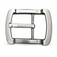 Boucle de ceinture en cuir haut de gamme pour homme, boucle de ceinture polyvalente, boucle à ardillon en alliage de zinc en forme de « Z », vente directe du fabricant.