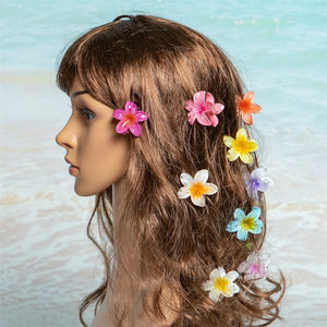 Pasador de Pelo con Forma de Flor de Huevo en Colores Pastel, Estilo Vintage, de Plástico, Acetato y Acrílico, Inspirado en Vacaciones Turísticas - Product Image 1