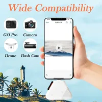 Lecteur de cartes USB 2.0 3-en-1 externe haute vitesse pour cartes SD/TF pour iPhone/Android/PC/Ordinateur portable/Appareil photo