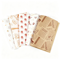 Papier alimentaire absorbant et résistant à la graisse pour frites, burgers, snacks frits, différents plateaux de cuisson et emballages alimentaires