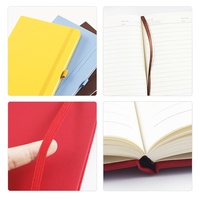 Cuaderno de Tapa Dura A5 de Cuero PU con Encuadernación Cosida con Hilo, 100 Hojas, Juego de Caja de Regalo con Logotipo Personalizado, Agenda