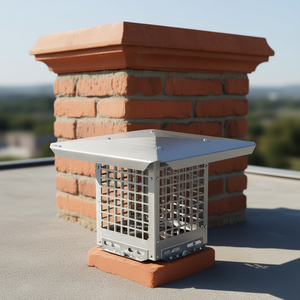 Vevor - Tapa de chimenea de acero inoxidable de 8 x 8 pulgadas con cubierta de malla para chimenea - Product Image 2