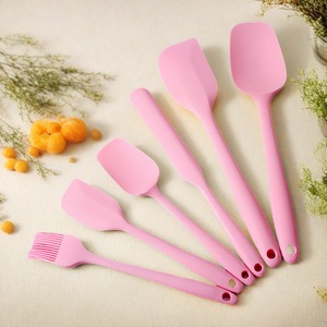 <b>Silicone</b> Spatula Set 6 Piece Heat Resistant Baking <b>Tools</b> For Cake Making - Product Image 2