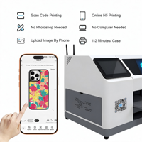Imprimante UV H5 pour coques de téléphone à dessin IA DIY en ligne, machine d'impression à plat A5 pour la maison et les petites entreprises